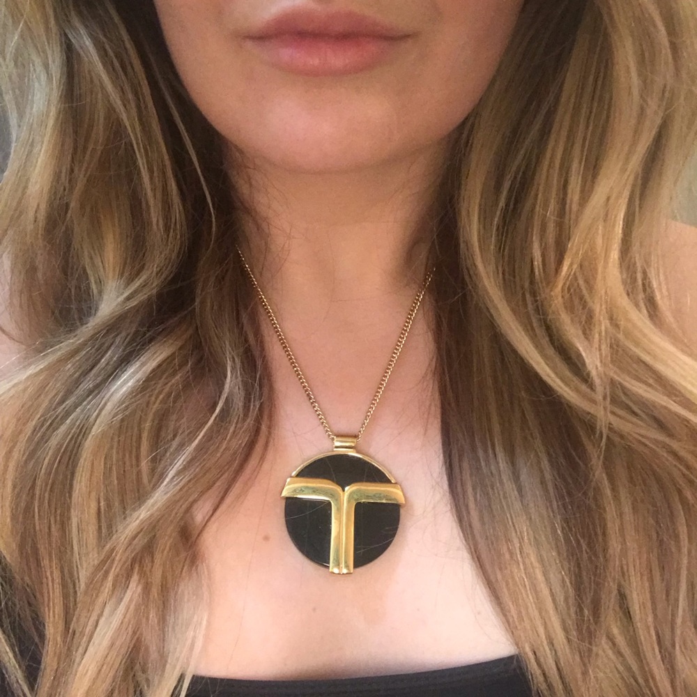 Trina Turk gold and black necklace